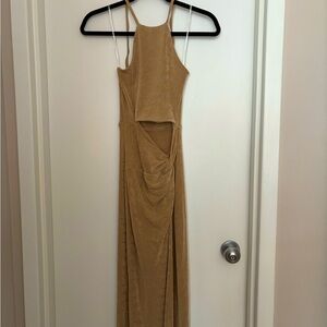Petal and Pup Scarlett Gold Dress